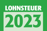 Titelbild mit der Aufschrift Lohnsteuer 2023