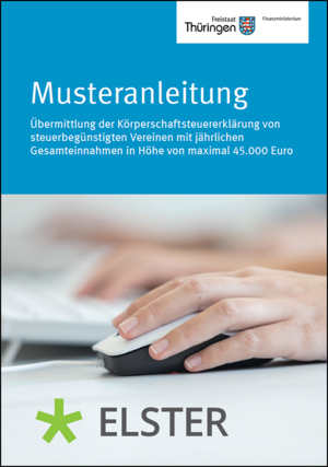 Titelblatt mit der Aufschrift Musteranleitung und einem Bild mit einer Hand, die eine Computermaus hält. Titelblatt mit der Aufschrift Musteranleitung und einem Bild mit einer Hand, die eine Computermaus hält.